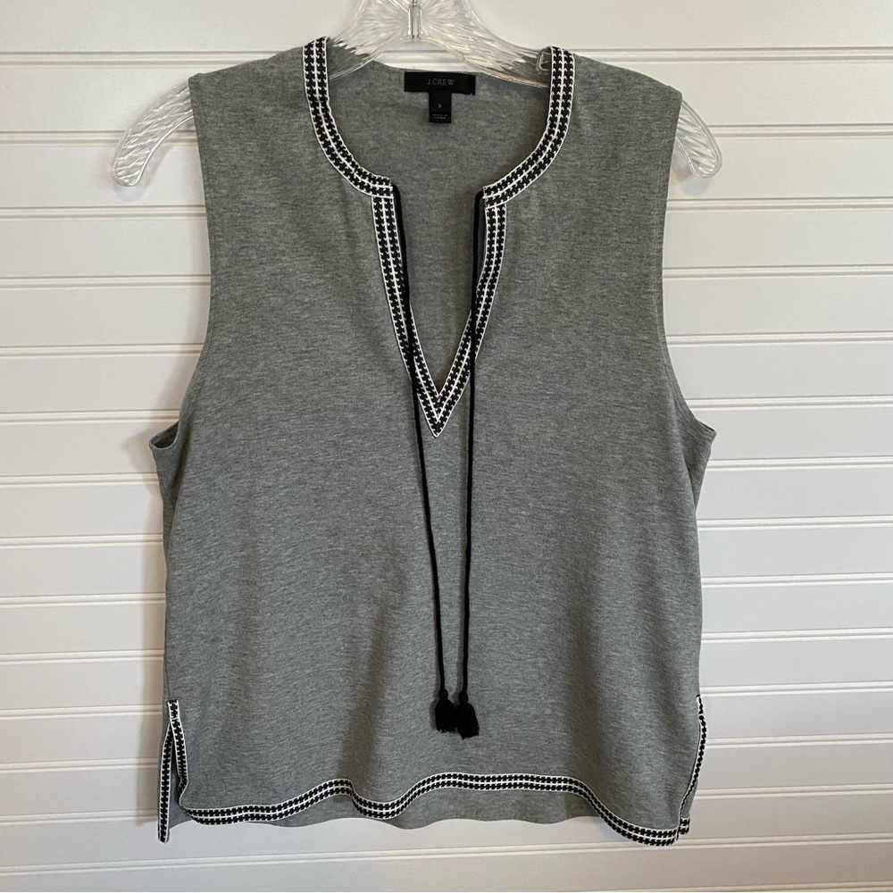 J. Crew grey, sleeveless top SIZE SMALL